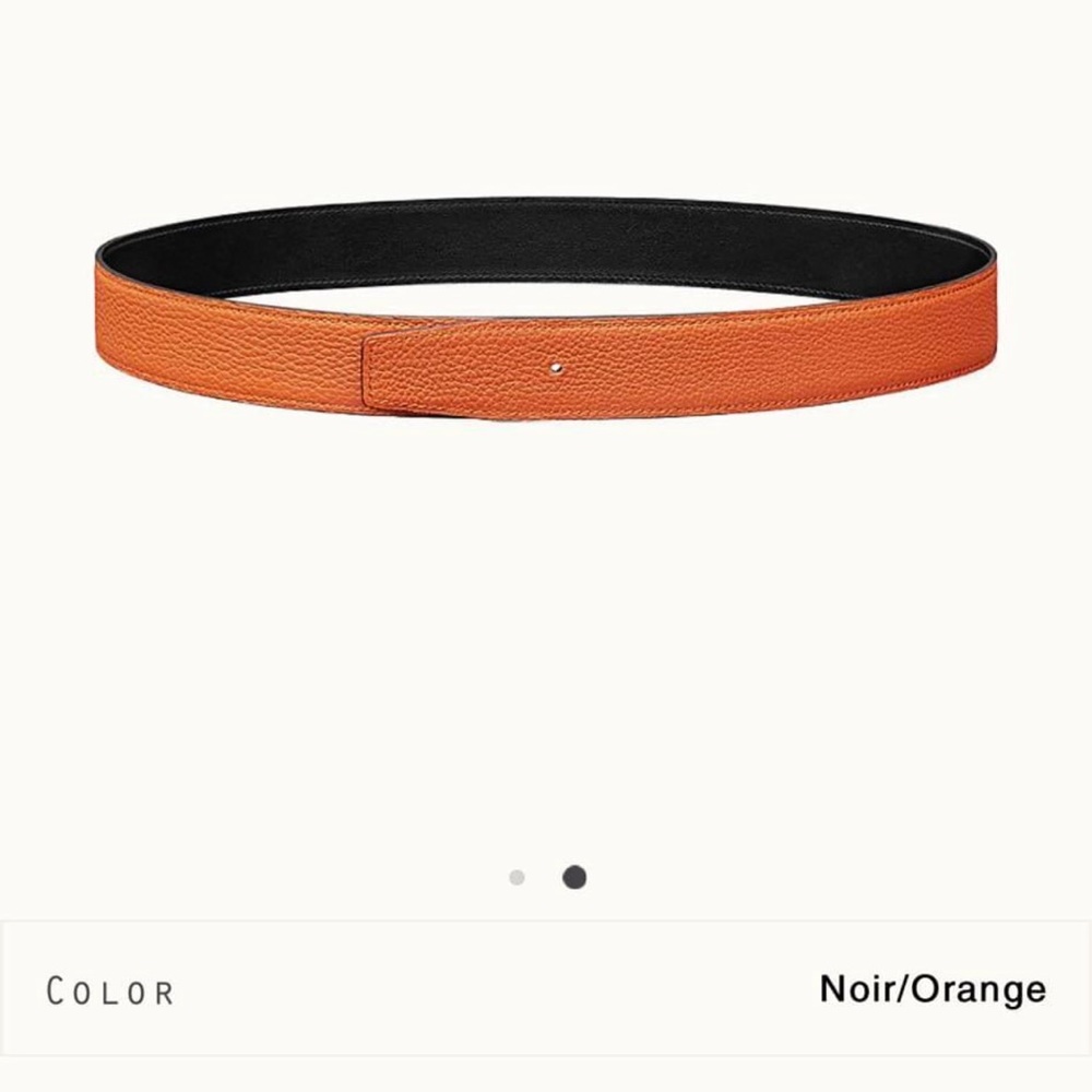 Here I have my Hermes leather belt strap all original
